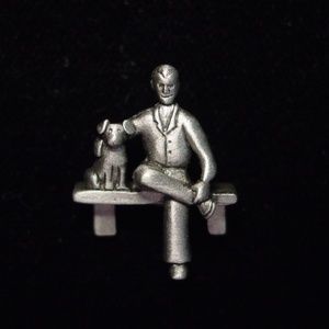 COPY - 🌸 3/$12 🐝 ‘Cubic Man and Dog' Tack Pin